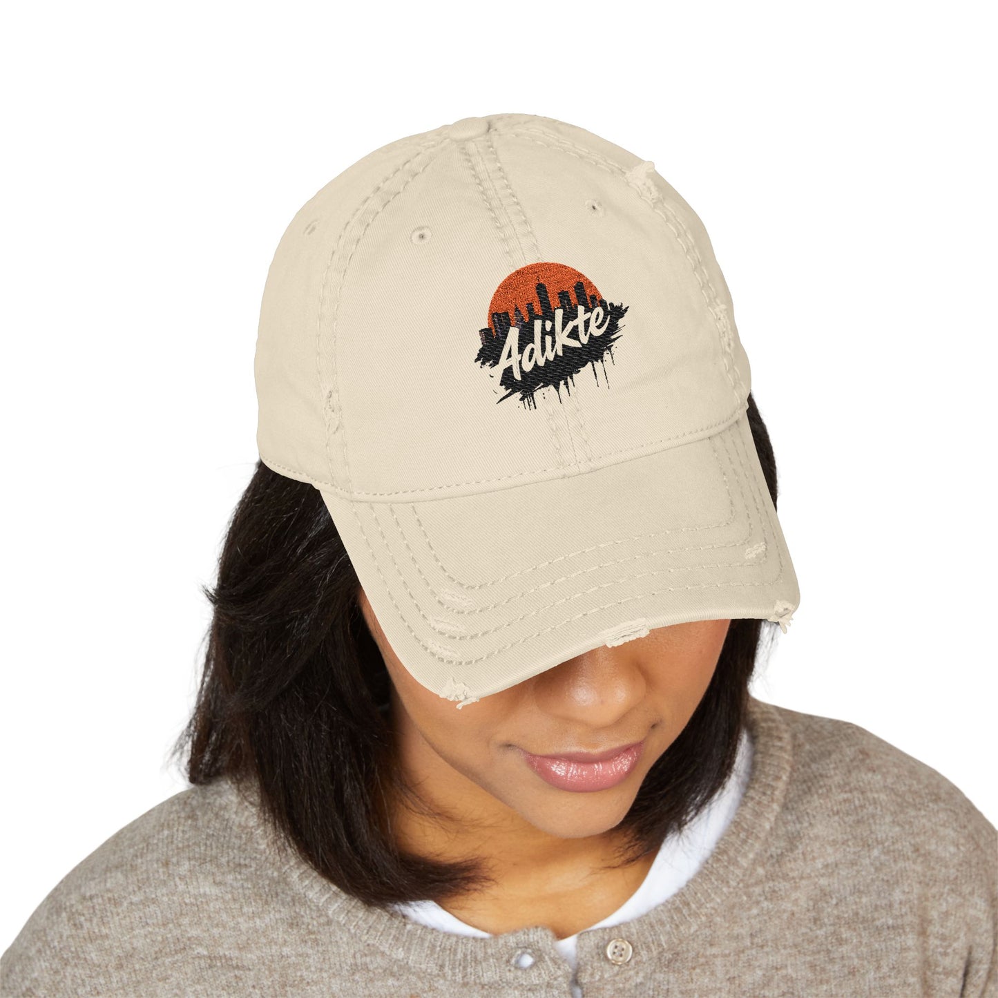 Vintage Embroidered Dad Hat - Distressed Cap, Unisex Baseball Hat, Casual Wear, Gift for Dad, Summer Accessory
